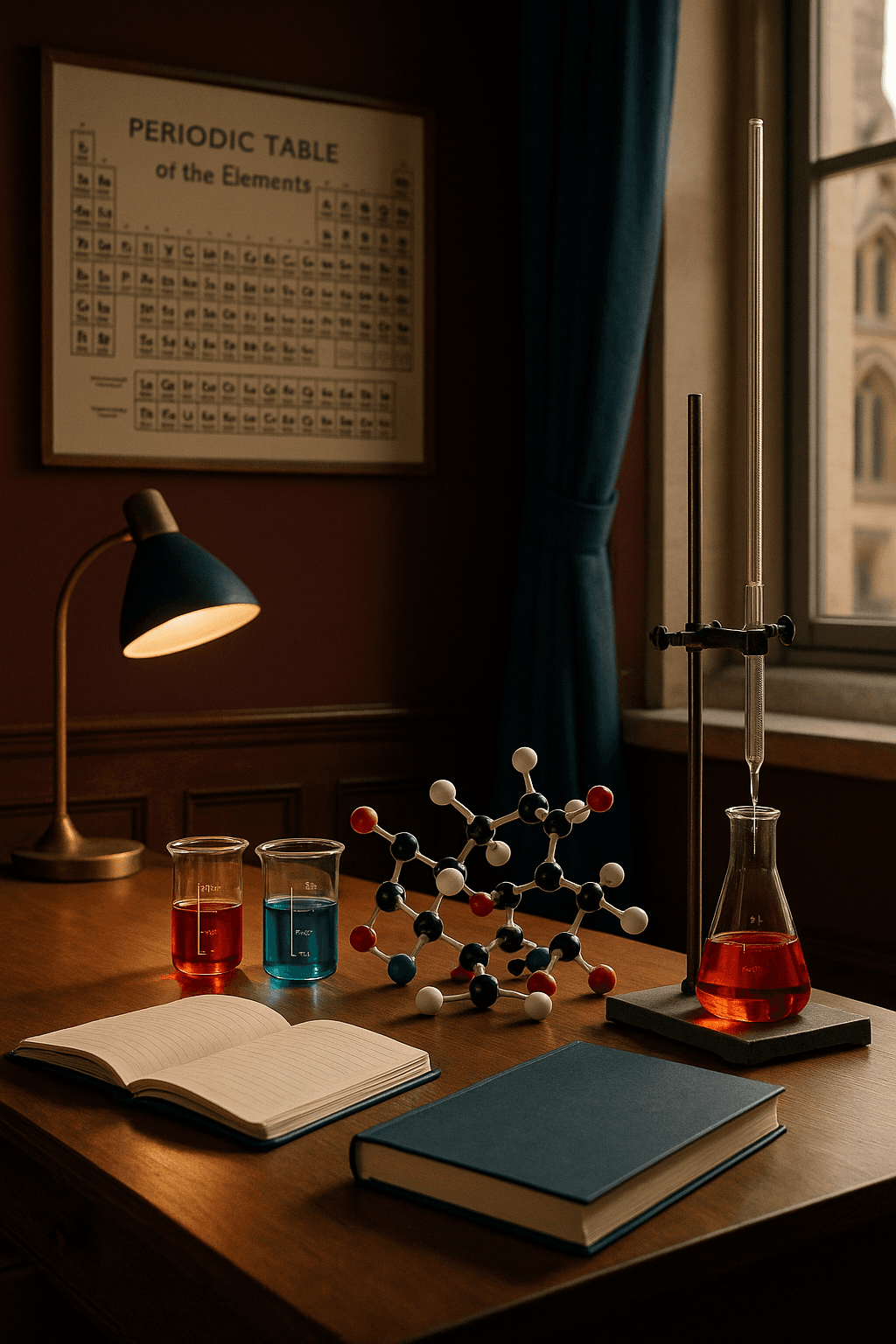 IB Chemistry student studying with tutor