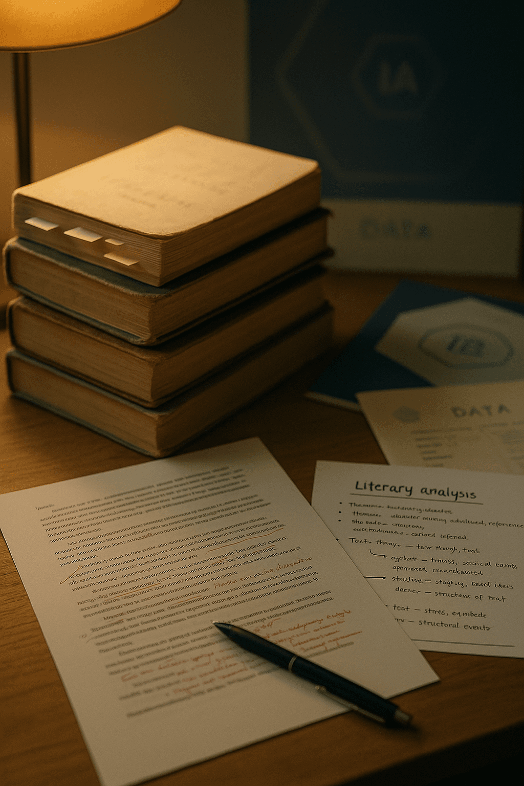 IB English A: Language and Literature student studying with tutor